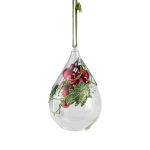 Northlight Cluster Teardrop Cloche Christmas Ornament