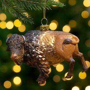 Northlight Glittered Buffalo Christmas Ornament alternate view