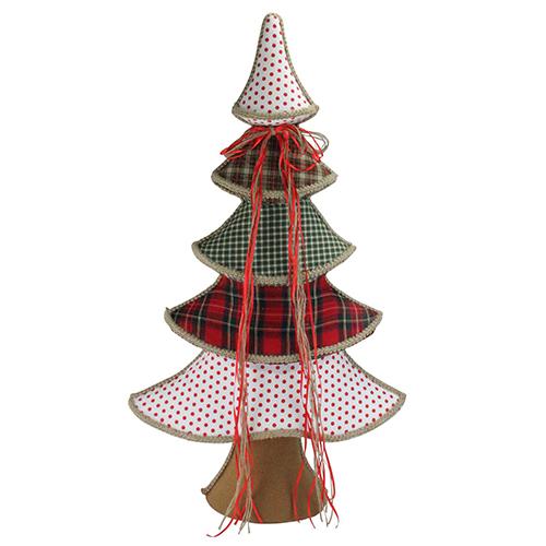 Northlight Polka Dot & Plaid Christmas Tree Decoration