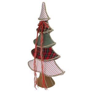 Northlight Polka Dot & Plaid Christmas Tree Decoration alternate view