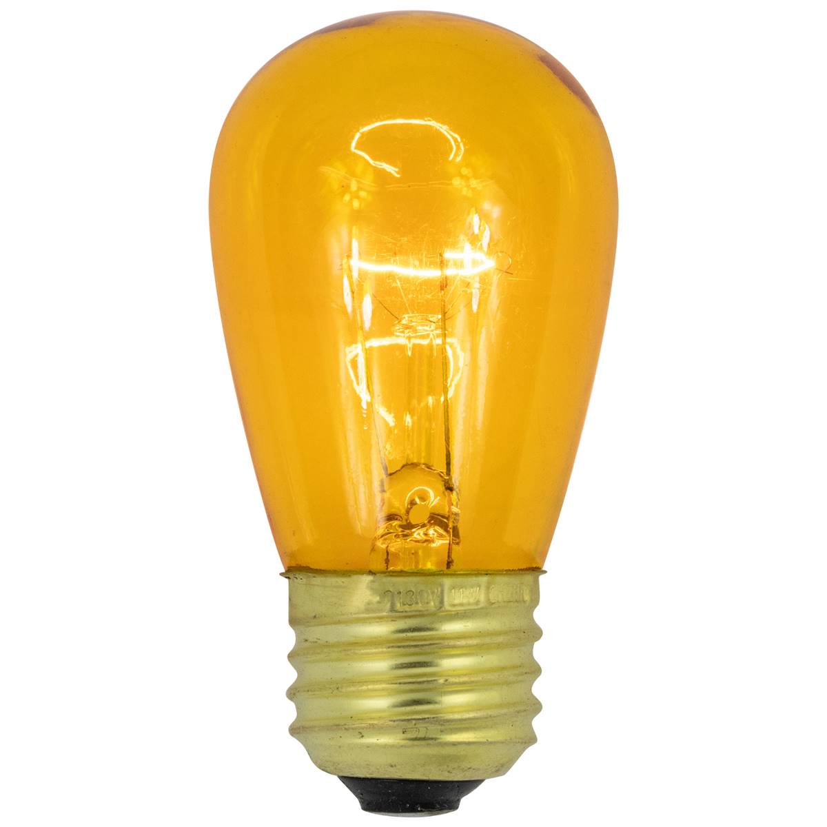 Northlight Seasonal 25pk. S14 Yellow Christmas Replacement Bulbs