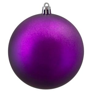 Northlight 12ct. Matte Purple Christmas Ball Ornaments alternate view