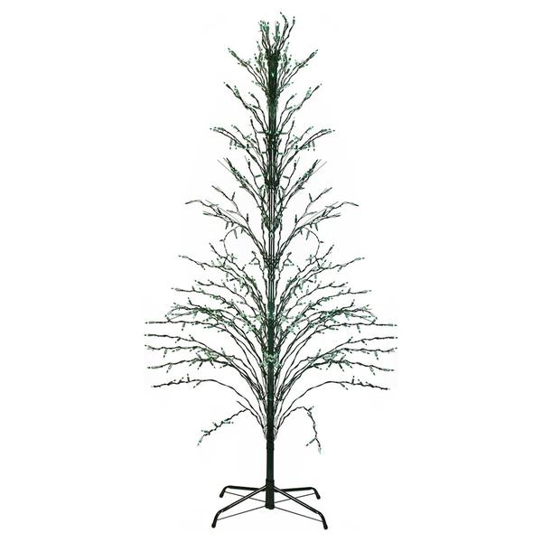 Northlight 9ft. Black Pre-Lit Artificial Cascade Christmas Tree
