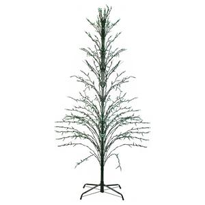 Northlight 9ft. Black Pre-Lit Artificial Cascade Christmas Tree