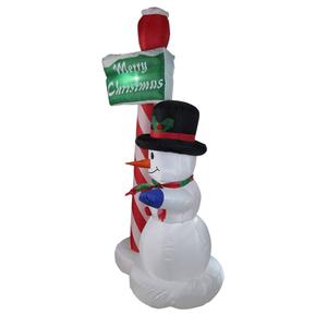 Northlight 6ft. Inflatable Snowman With Merry Christmas alternate view