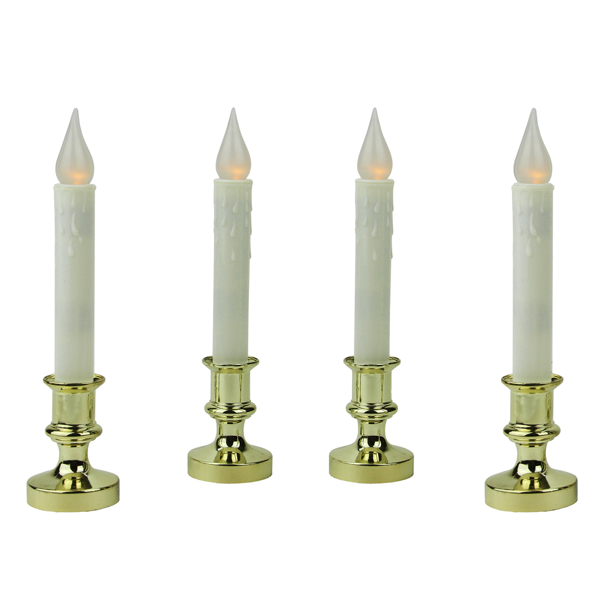 Northlight Seasonal Set Of 4 LED Window Christmas Candle