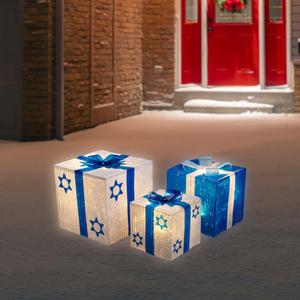 Northlight 3pc. Shimmering Hanukkah Gift Box alternate view