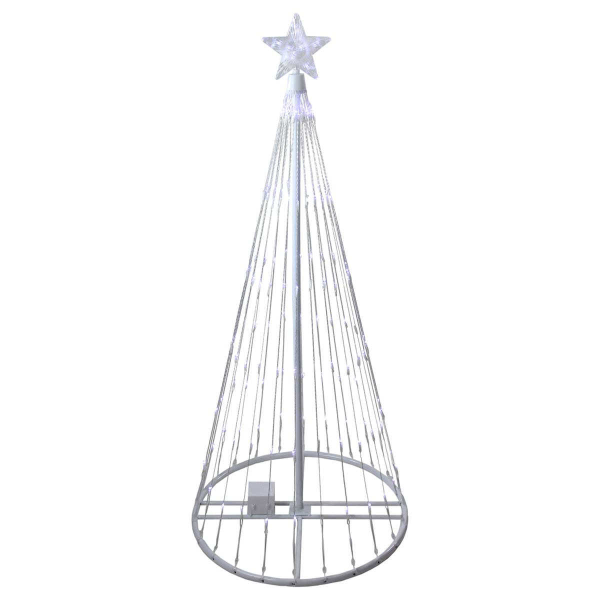 Northlight Seasonal 4ft. White LED Show Cone Christmas Tree