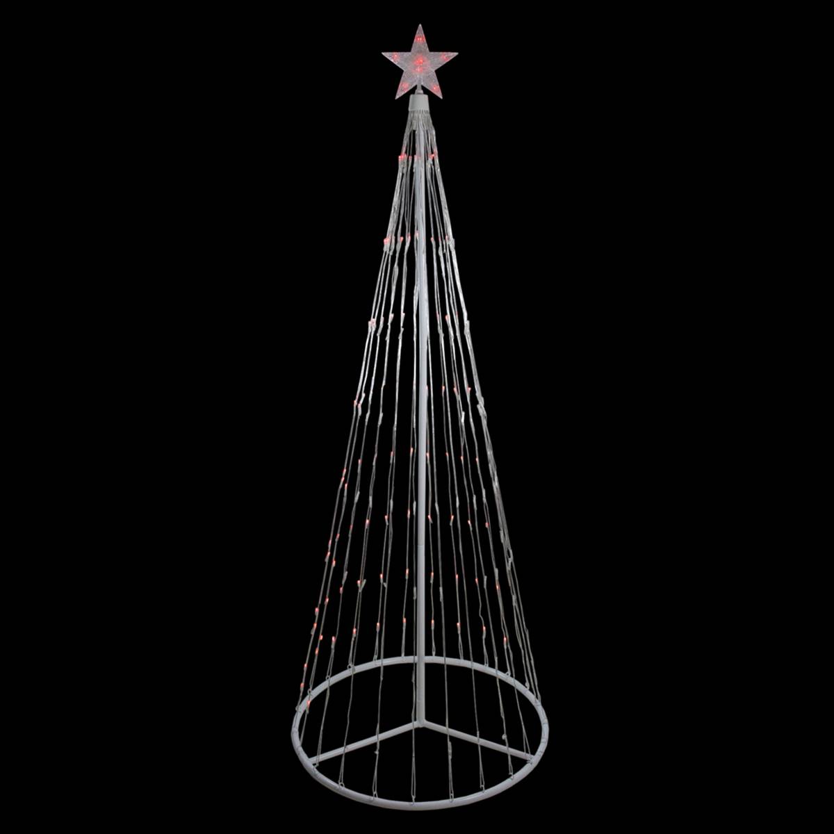 Northlight Seasonal 6ft. Red LED Show Cone Christmas Tree