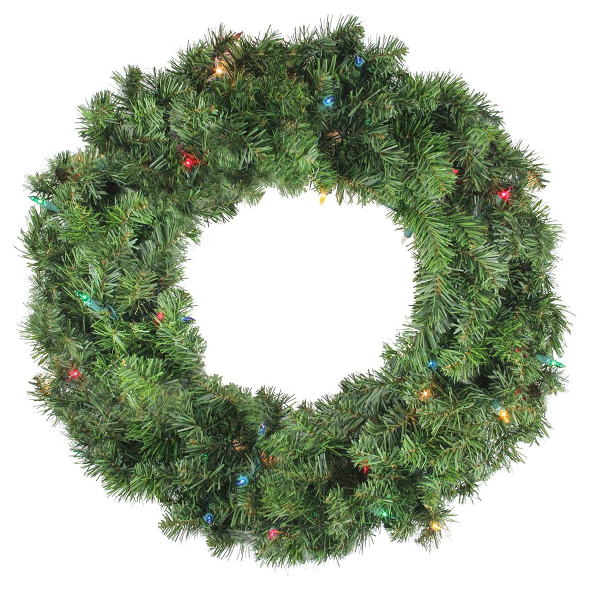 Northlight Seasonal 24in. Multi Canadian Pine Christmas Wreath