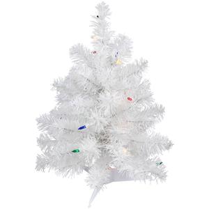 Northlight 18in. Pre-Lit White Artificial Christmas Tree