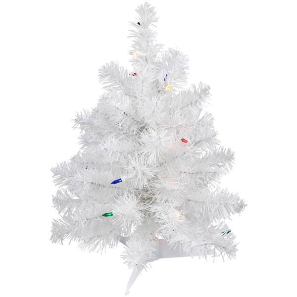 Northlight 18in. Pre-Lit White Artificial Christmas Tree