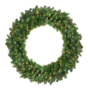 Northlight Lit Canadian Pine Artificial Christmas Wreath