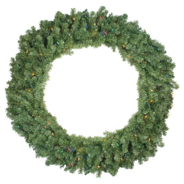Northlight 48in Pre-Lit Canadian Pine Artificial Christmas Wreath