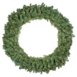Northlight 48in Pre-Lit Canadian Pine Artificial Christmas Wreath