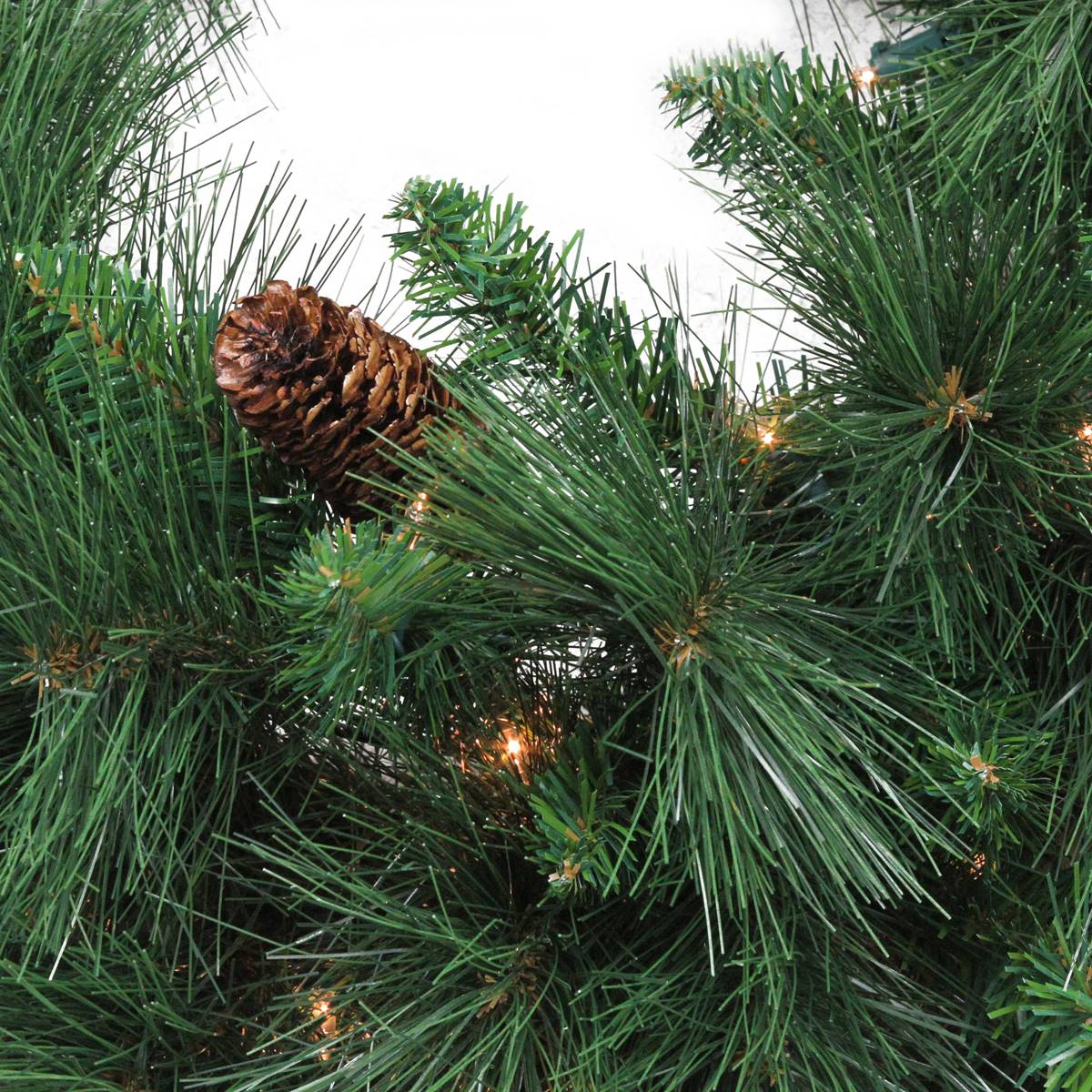 Northlight Seasonal 24in. LED White Valley Pine Christmas Wreath