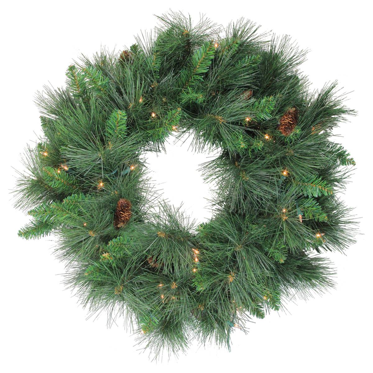 Northlight Seasonal 24in. Deluxe White Valley Christmas Wreath