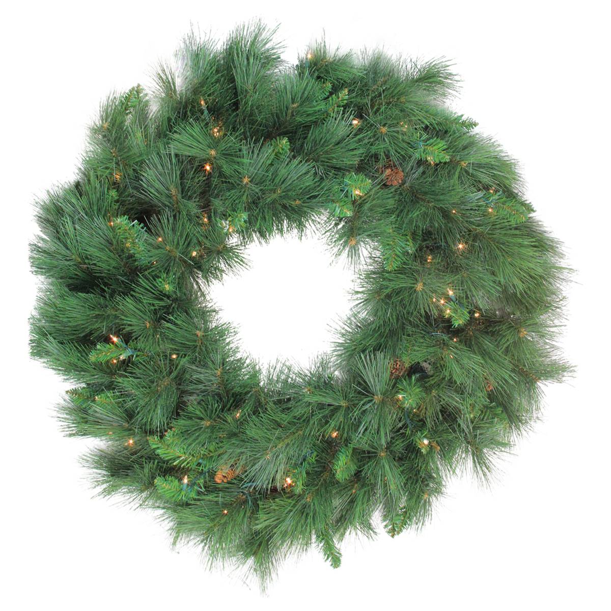 Northlight Seasonal 48in. White Valley Pine Christmas Wreath