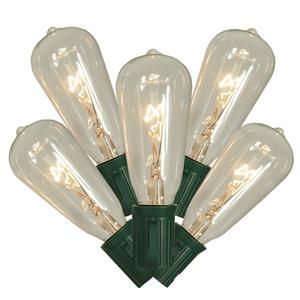 Northlight 10 Clear Edison Style Glass Christmas Lights