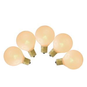 Northlight 10ct. Pearl White G50 Globe Replacement Bulbs