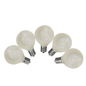 Northlight 10ct. Pearl White G50 Globe Replacement Bulbs alternate view