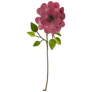 Northlight 21.5in. Heart Flower Christmas Pick