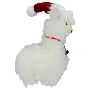 Northlight Standing Plush Sleeping Llama Christmas Figure