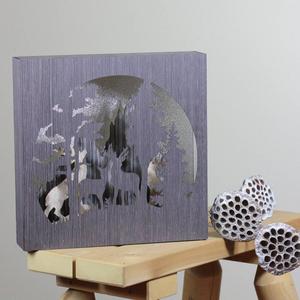 Northlight Winter Woodland Deer Christmas Shadow Box Decor alternate view