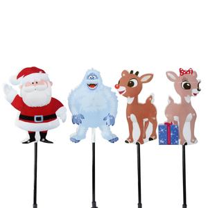 Northlight Rudolph & Friends Pathway Markers - Set of 4 alternate view