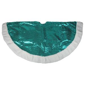 Northlight 47in. Green Paillette Sequins Christmas Tree Skirt