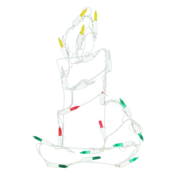 Northlight LED Lighted Candle Christmas Window Silhouette Decor