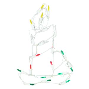 Northlight LED Lighted Candle Christmas Window Silhouette Decor