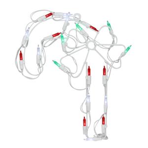 Northlight LED Candy Cane Christmas Window Silhouette