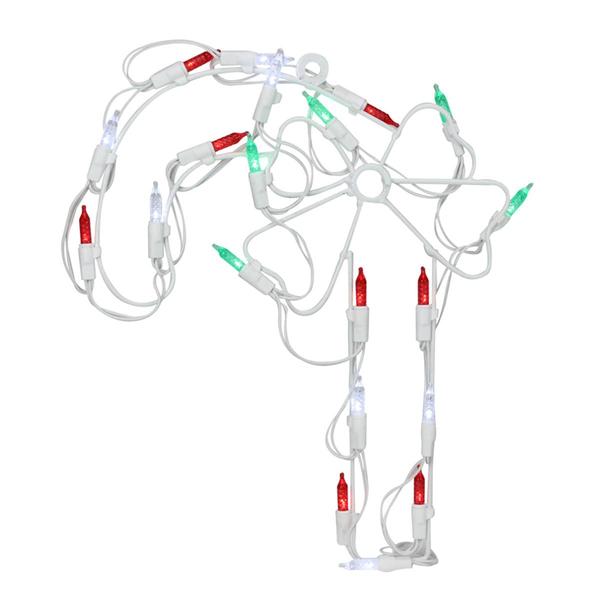 Northlight LED Candy Cane Christmas Window Silhouette
