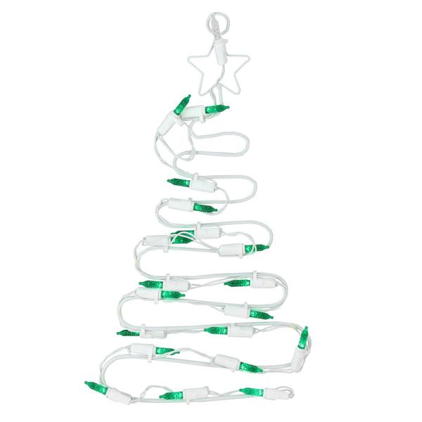 Northlight 12.5in. LED Christmas Tree Window Silhouette