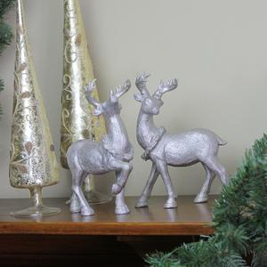 Northlight Reindeer Christmas Figurines - Set of 2 alternate view