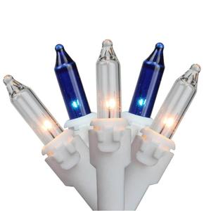 Northlight 50ct. Blue/Clear Mini Icicle Christmas Lights
