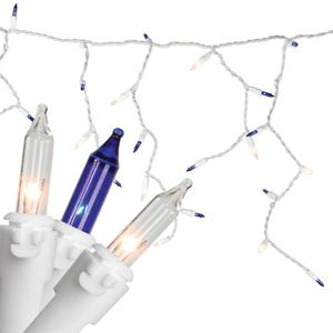 Northlight 50ct. Blue/Clear Mini Icicle Christmas Lights alternate view