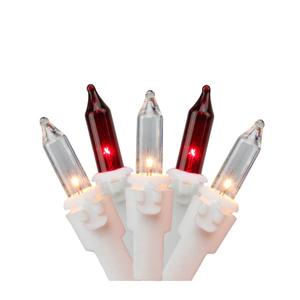 Northlight 50ct. Red/Clear Mini Icicle Christmas Lights