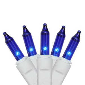 Northlight 50ct. Blue Mini Icicle Christmas Lights