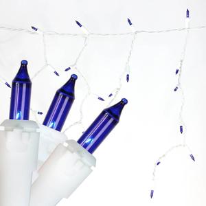 Northlight 50ct. Blue Mini Icicle Christmas Lights alternate view