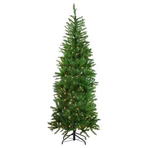 Northlight 7.5ft. Pre-Lit Pencil White River Fir Christmas Tree