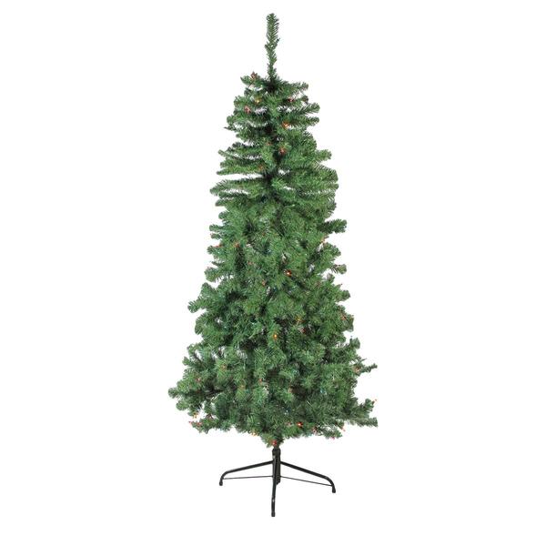 Northlight 6ft. Pre-Lit Alberta Pine Slim Christmas Tree