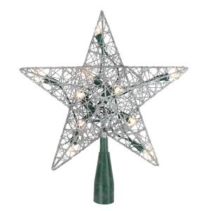 Northlight Silver Wire Star Christmas Tree Topper