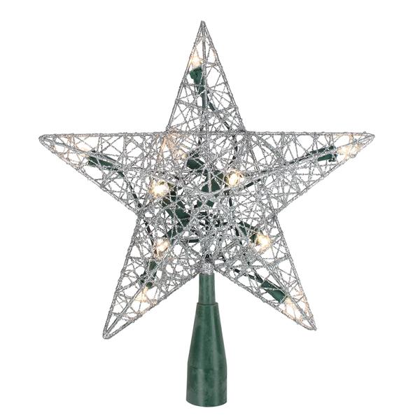 Northlight Silver Wire Star Christmas Tree Topper
