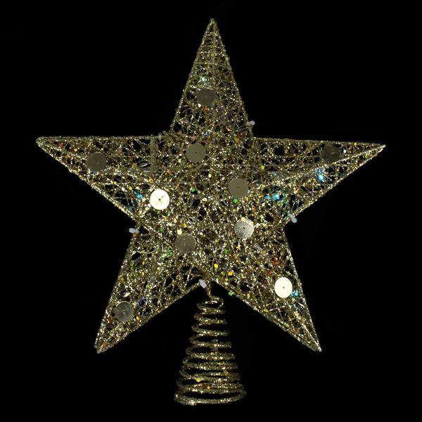 Northlight Gold Glittered Star Christmas Tree Topper alternate view