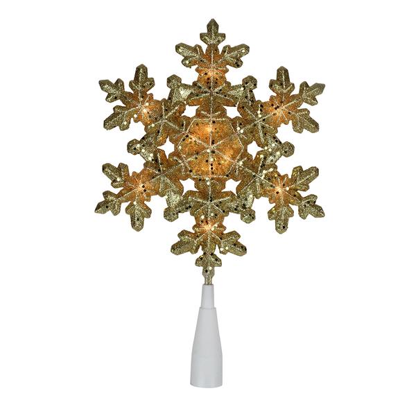 Northlight Gold Snowflake Christmas Tree Topper
