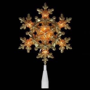 Northlight Gold Snowflake Christmas Tree Topper alternate view