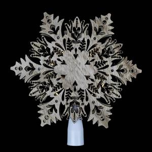 Northlight 8.5in. Snowflake Christmas Tree Topper alternate view