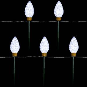 Northlight 8ft. LED C9 Style Christmas Pathway Lawn Stakes alternate view